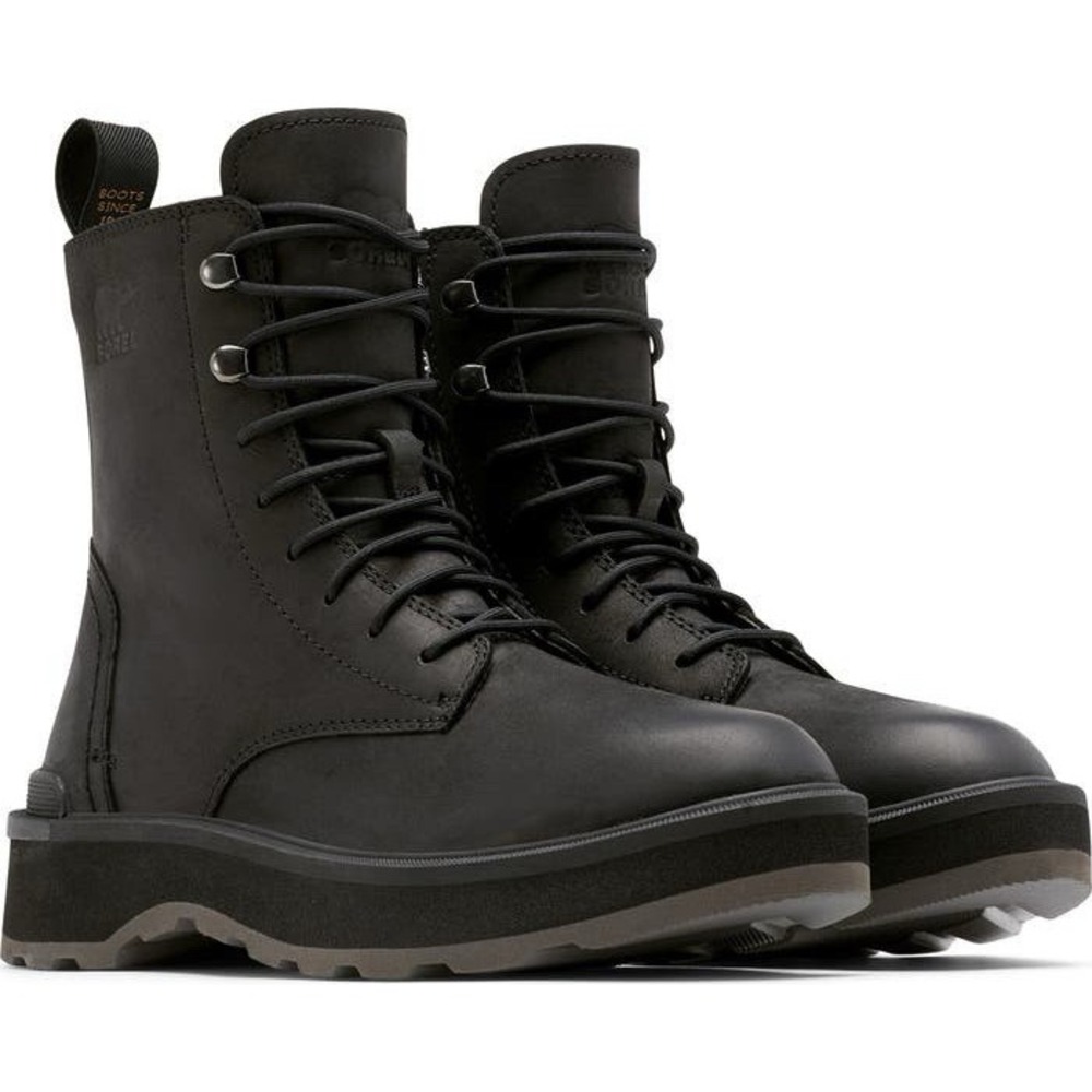 Sorel Hi-Line‎ Women's Size 11 Lace Combat Boots Booties Jet Black NEW